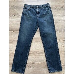 AG Adriano Goldschmied Alexxis Slim Jeans Womens 32 Hi Rise Vintage Button Fly‎